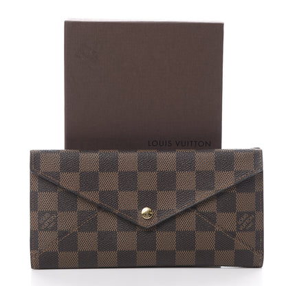 Louis Vuitton Damier Ebene Long Origami Wallet 11 of 11