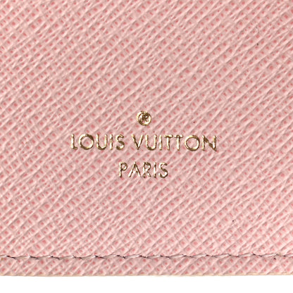 Louis Vuitton Damier Azur Victorine Wallet Rose Ballerine 10 of 19