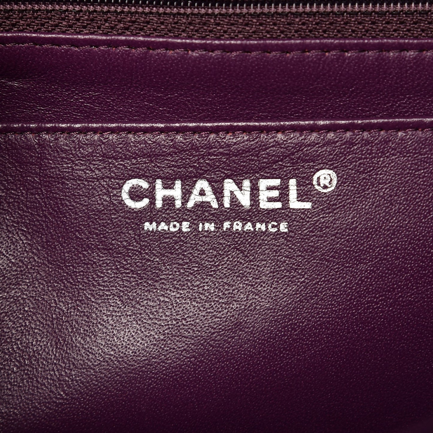 Lambskin Quilted Jumbo Single Flap Dark Violet