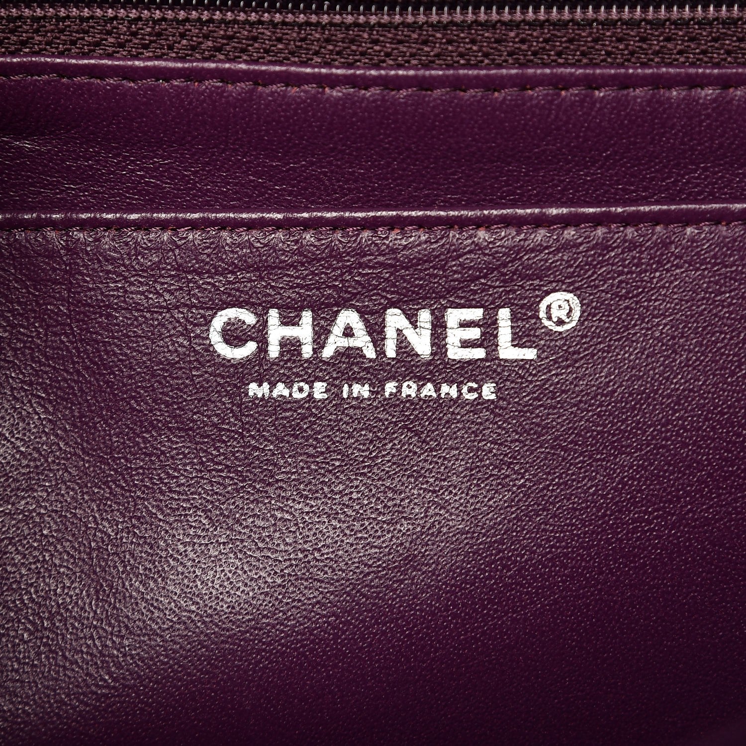Chanel Lambskin Quilted Jumbo Single Flap Dark Violet 6 of 14