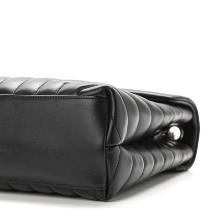 Saint Laurent Calfskin Y Quilted Monogram Medium Loulou Chain Satchel Black 9 of 9