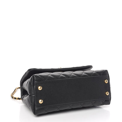 Chanel Caviar Quilted Mini Coco Handle Flap Black 4 of 14