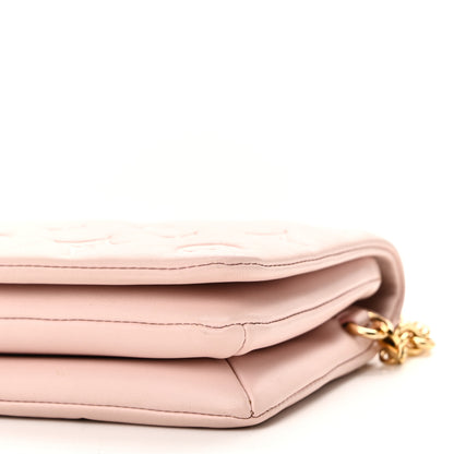 Louis Vuitton Lambskin Embossed Monogram Pochette Coussin Rose 9 of 9