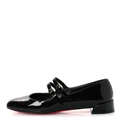 Christian Louboutin Patent Sweet Jane Flats 39 Black 1 of 11