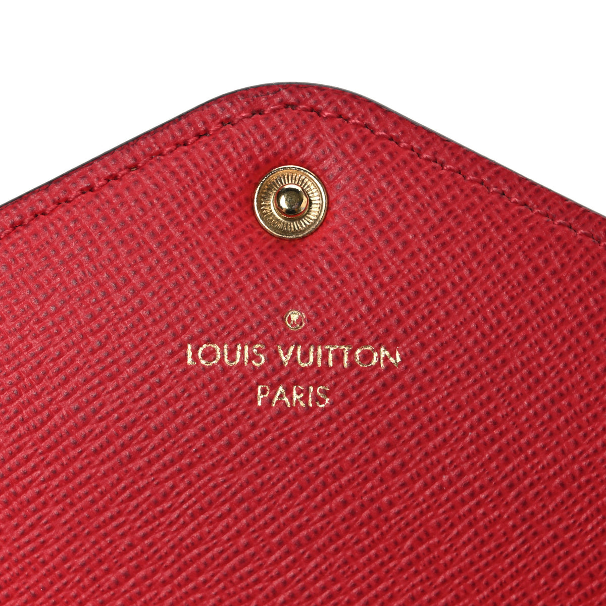 Damier Ebene Josephine Wallet Red