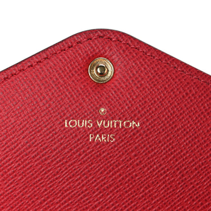 Louis Vuitton Damier Ebene Josephine Wallet Red 8 of 9
