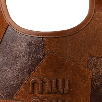 Miu Miu Nappa Patchwork Ivy Bag Cognac 7 of 9