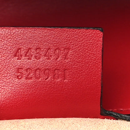 Gucci Calfskin Matelasse Small GG Marmont Shoulder Bag Hibiscus Red 7 of 10
