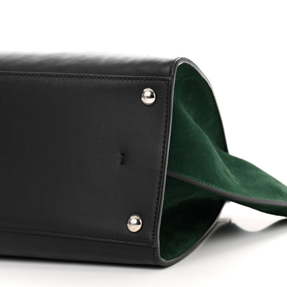 Fendi Vitello Baltico Kore Petite 3Jours Tote Black Verde Prato 10 of 11