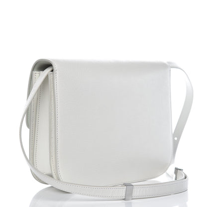 Celine Goatskin Medium Classic Box Flap Bag White 3 of 9