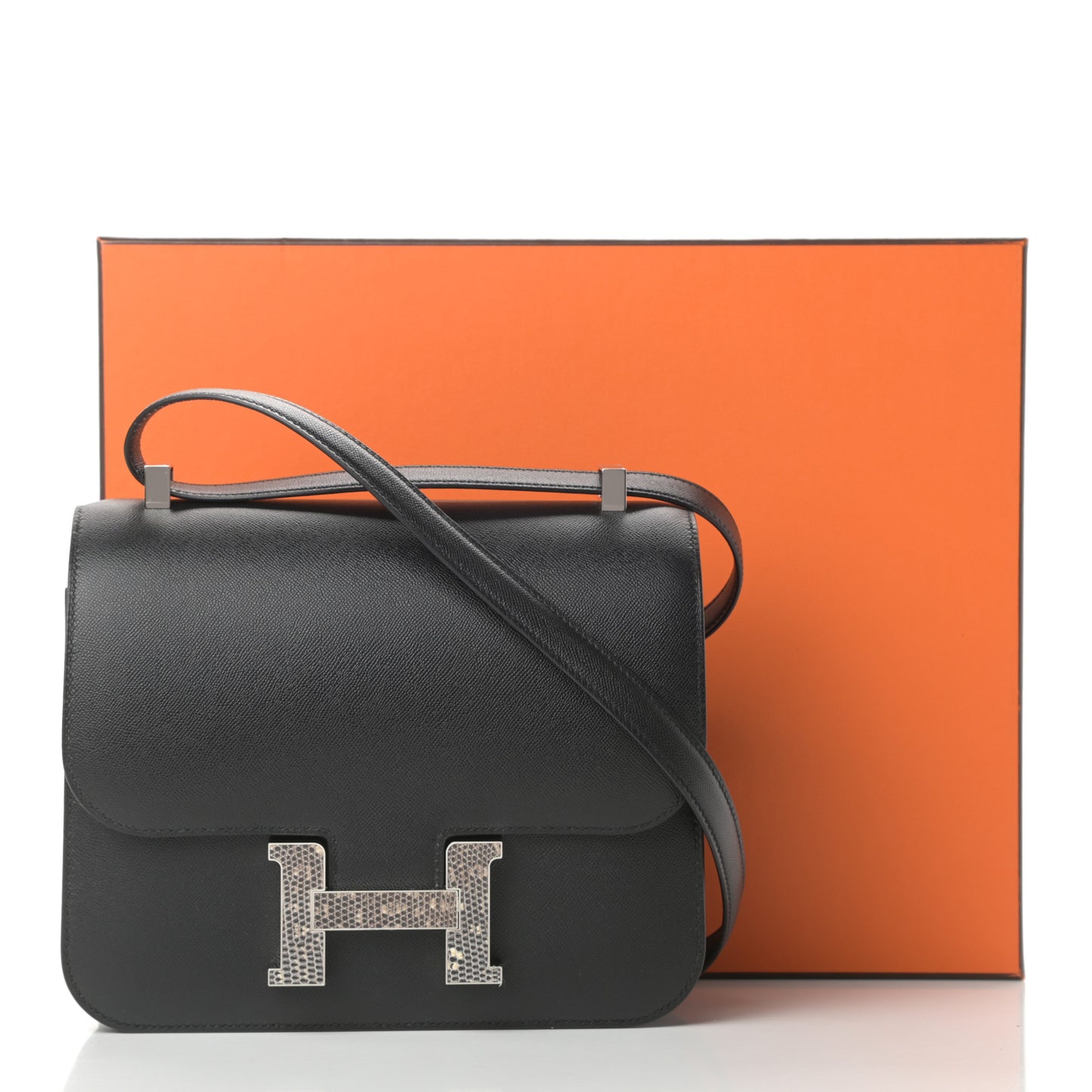 Grained Monsieur Lizard Constance 24 Black Ombre