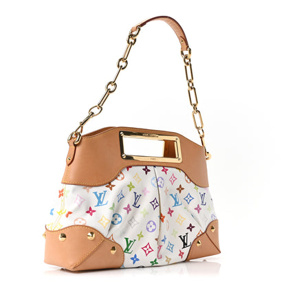 Louis Vuitton Monogram Multicolor Judy MM White 3 of 9