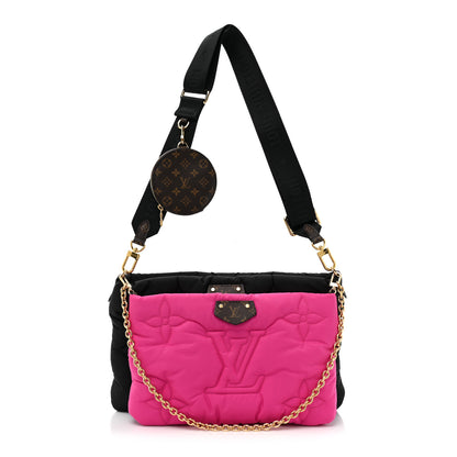 Louis Vuitton Econyl Monogram Pillow Maxi Multi Pochette Accessories Black Fuchsia 1 of 12