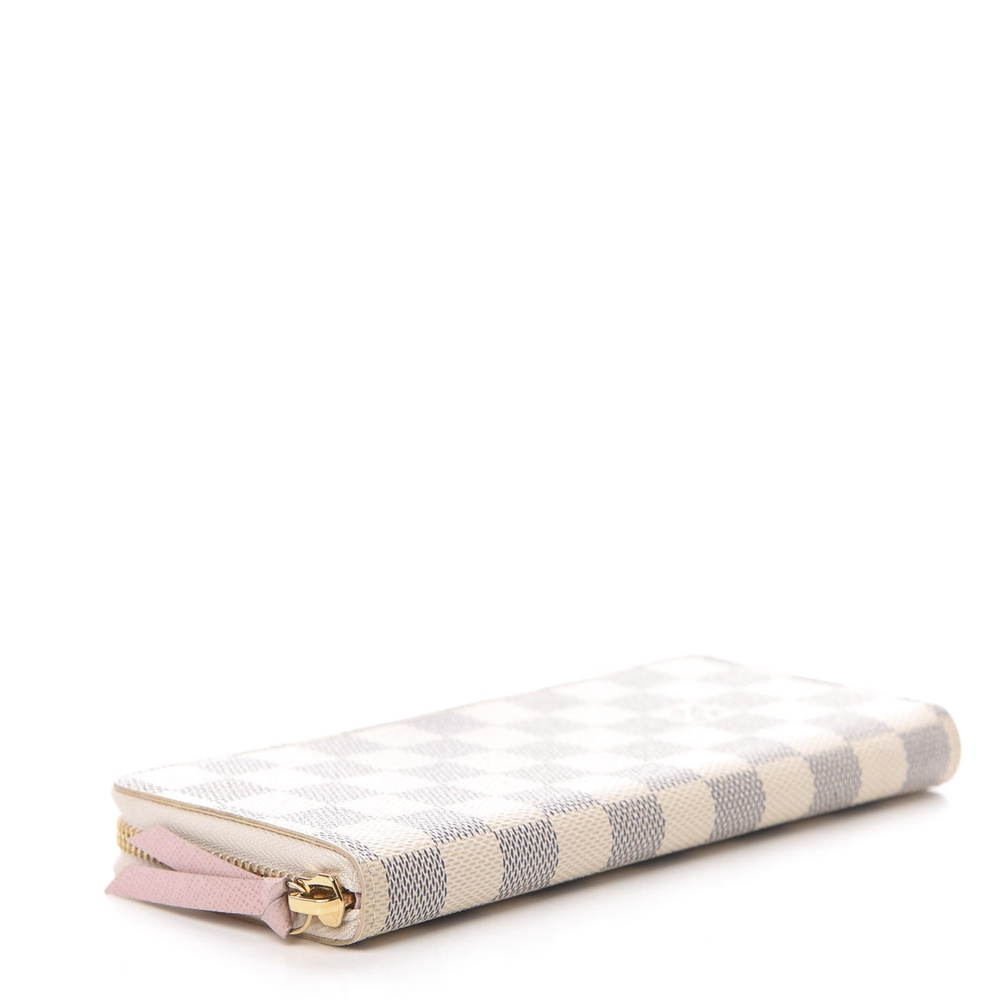 Damier Azur Clemence Wallet Rose Ballerine