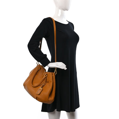 Prada Vitello Daino Shoulder Bag Ocra 2 of 8