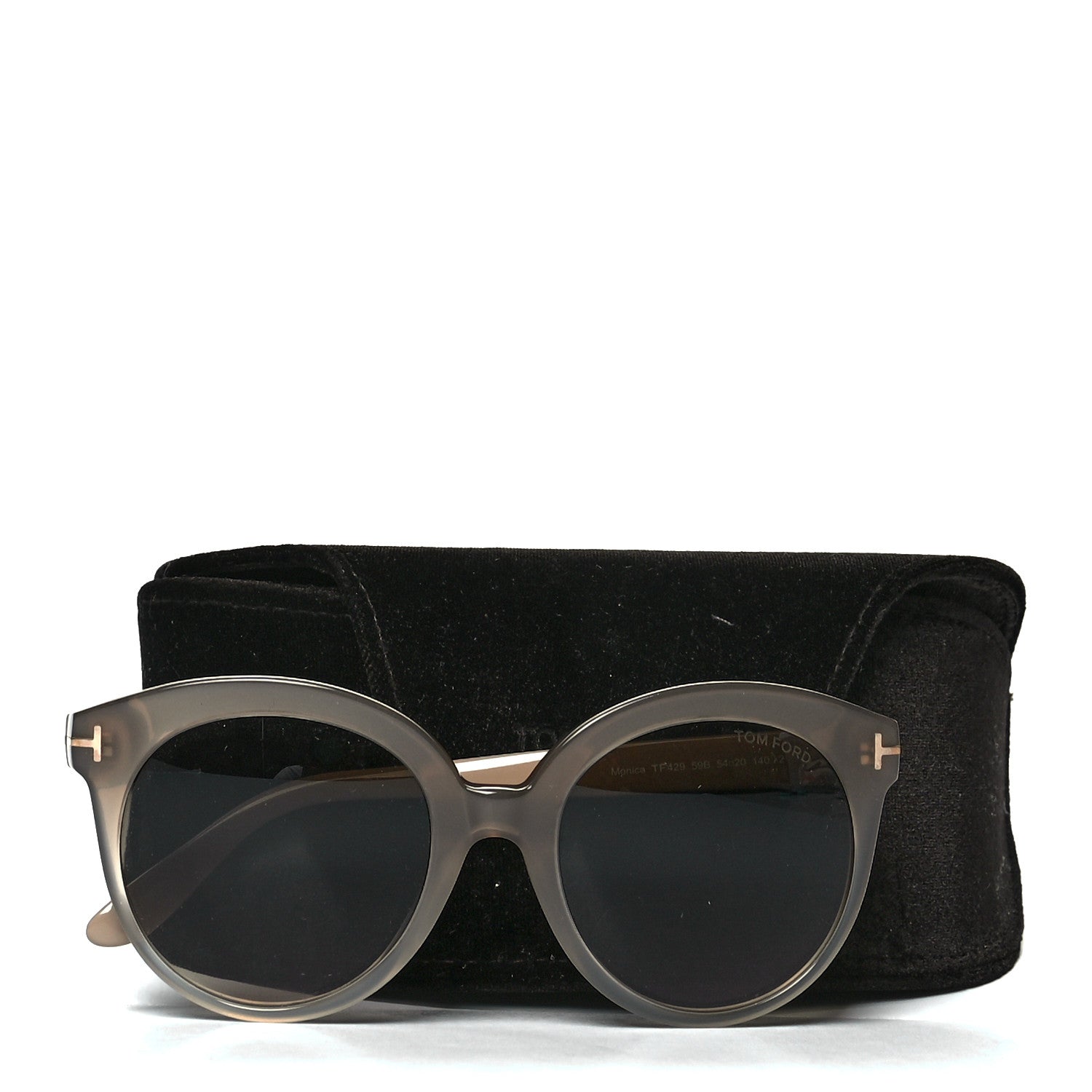 Tom Ford Monica Round Sunglasses TF429 Gold 7 of 7
