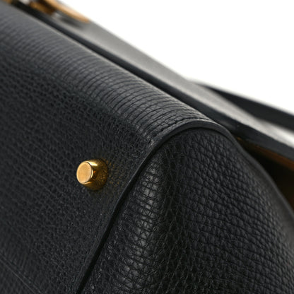 Bottega Veneta BOTTEGA VENETA Textured Calfskin Small BV Angle Shoulder Bag Black 12 of 15