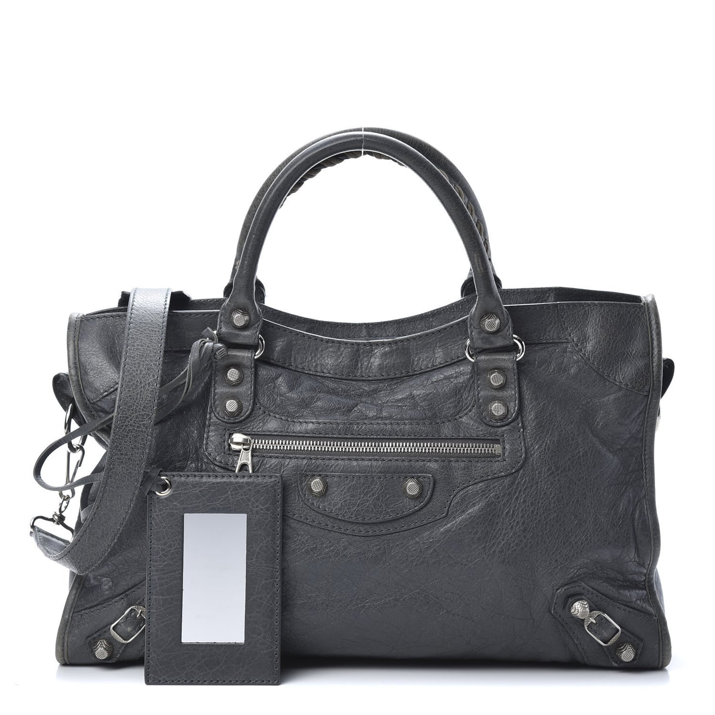 Agneau Giant 12 Silver Hardware Gris Tarmac