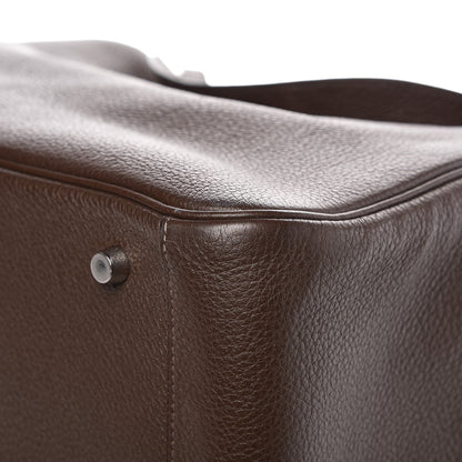 Hermes Taurillon Clemence Lindy 34 Chocolate 10 of 12