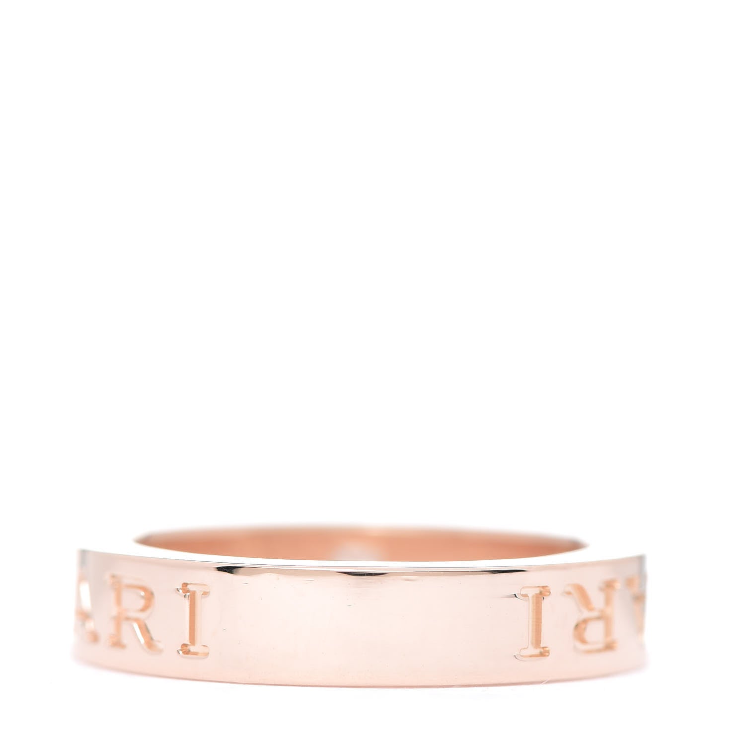 Bulgari 18K Rose Gold Diamond B.Zero1 Essential Band Ring 50 5.25 3 of 5