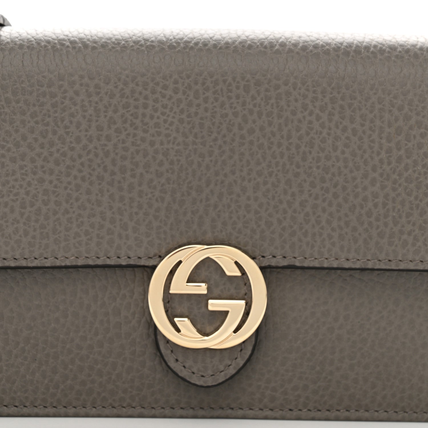 Gucci Dollar Calfskin Interlocking G Chain Wallet Loess 7 of 11