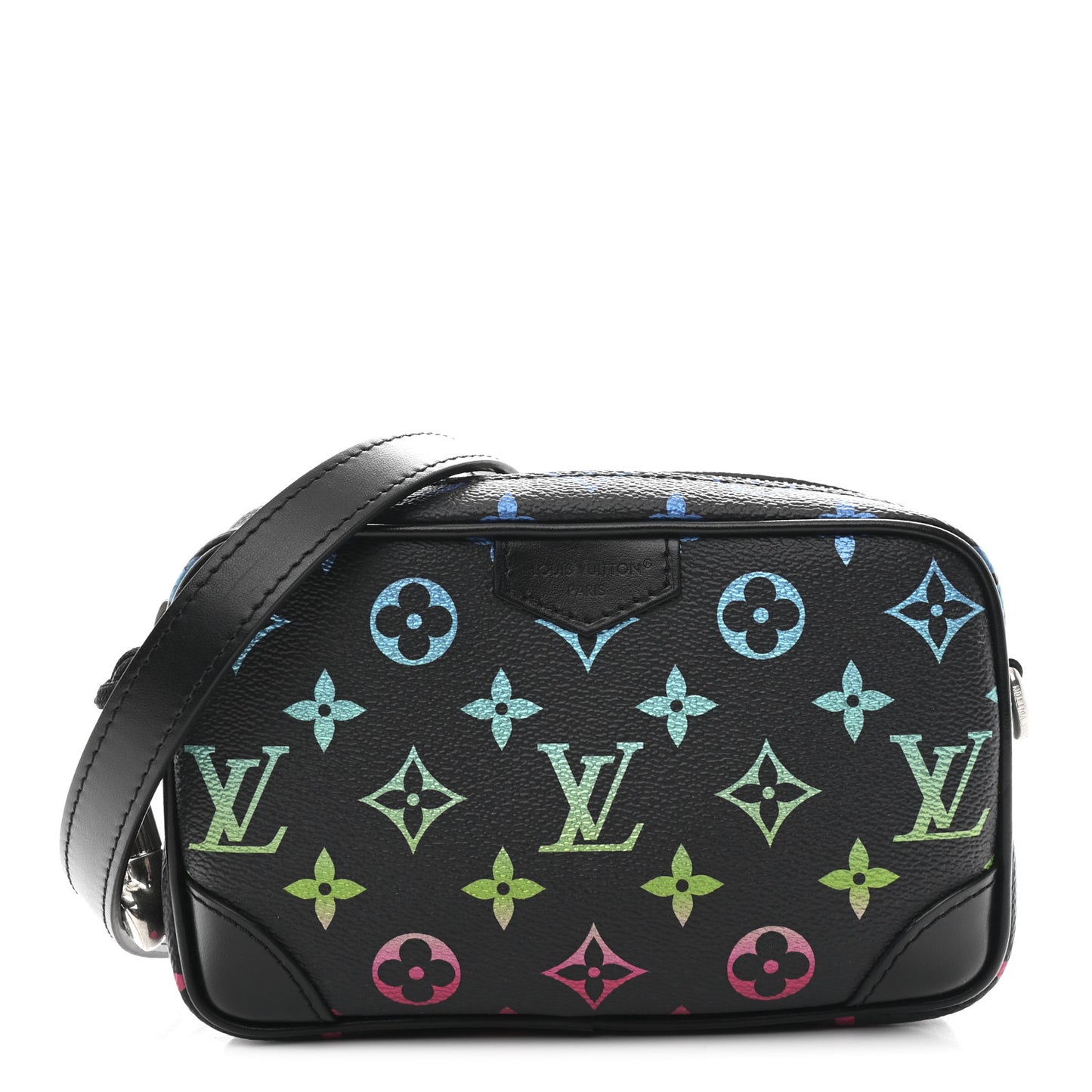 Monogram Iridescent Trocadero Wearable Wallet Black