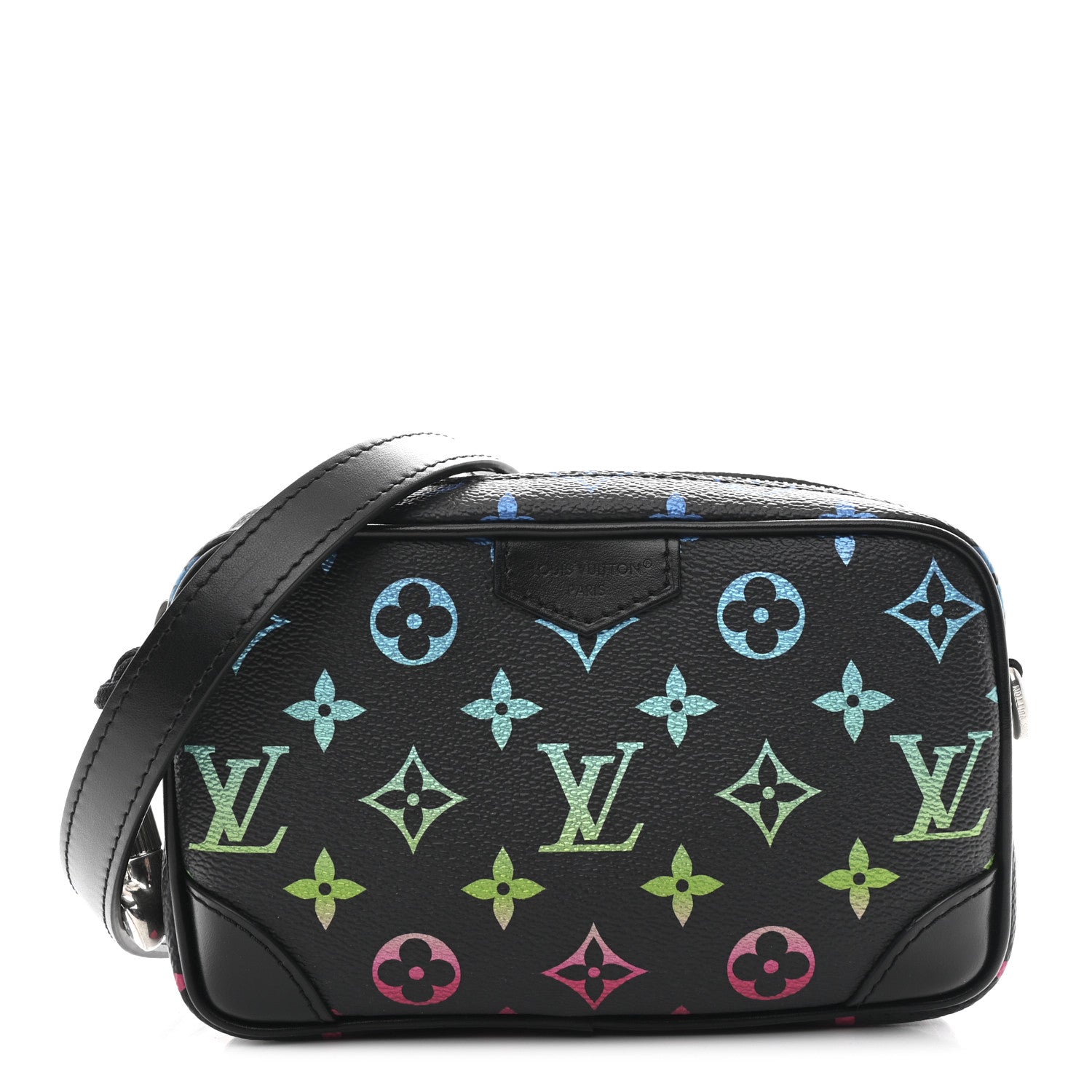 Louis Vuitton Monogram Iridescent Trocadero Wearable Wallet Black 1 of 9