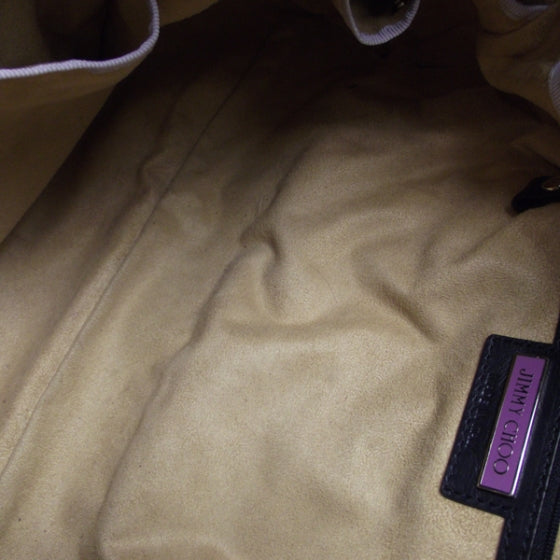 Crushed Patent Riki Bag Blue