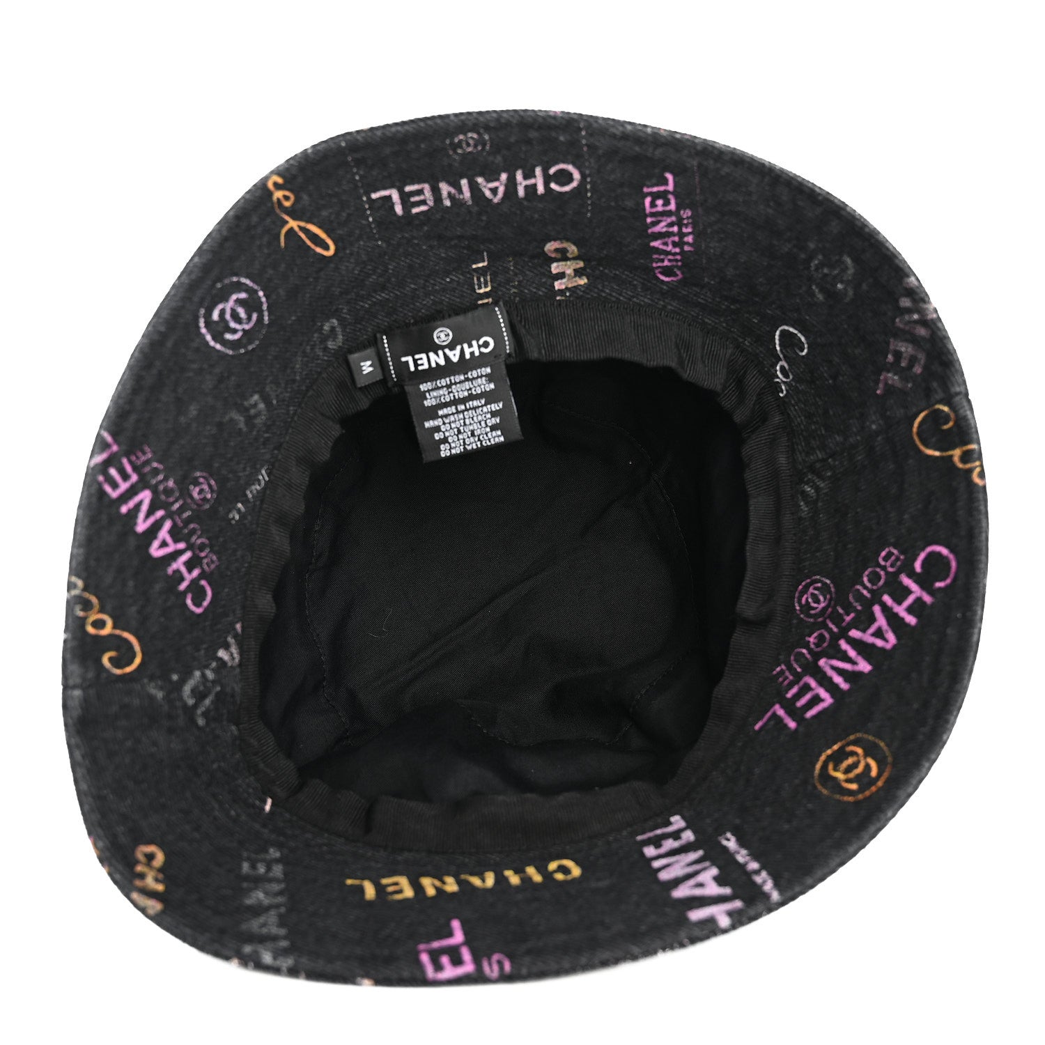 Chanel Denim Mood Cloche Bucket Hat M Black 7 of 8