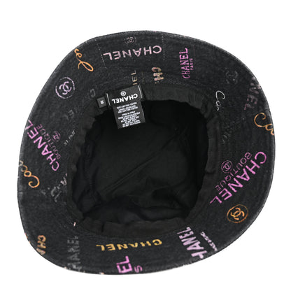 Chanel Denim Mood Cloche Bucket Hat M Black 7 of 8