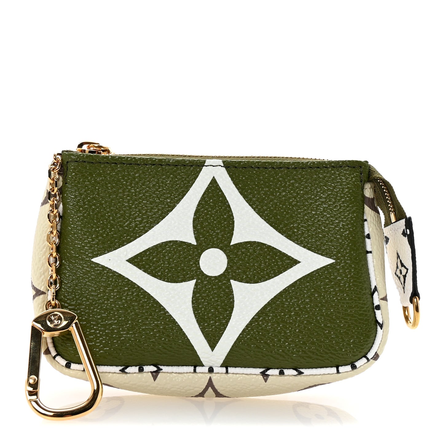 Monogram Giant Micro Pochette Accessories Kaki White