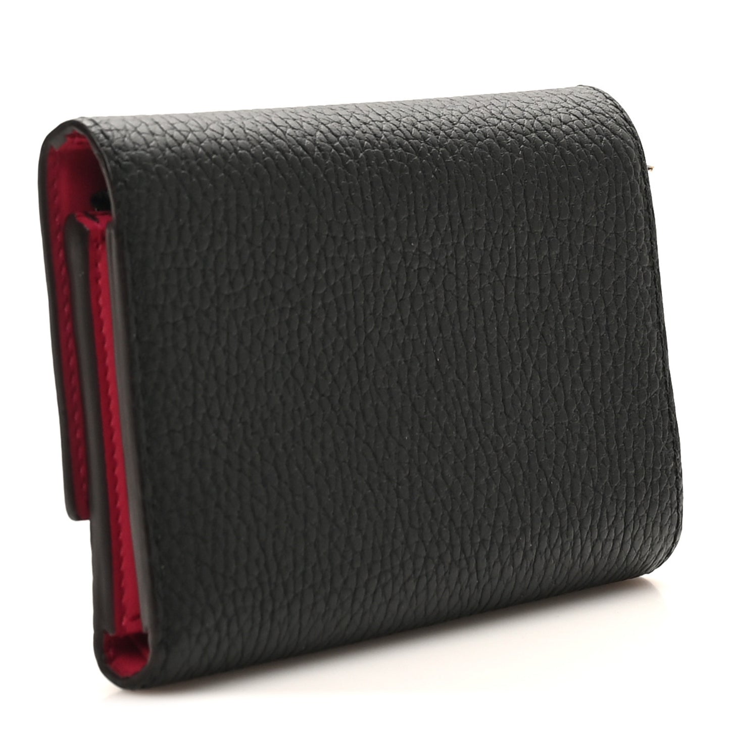 Taurillon Capucines Compact Wallet Black