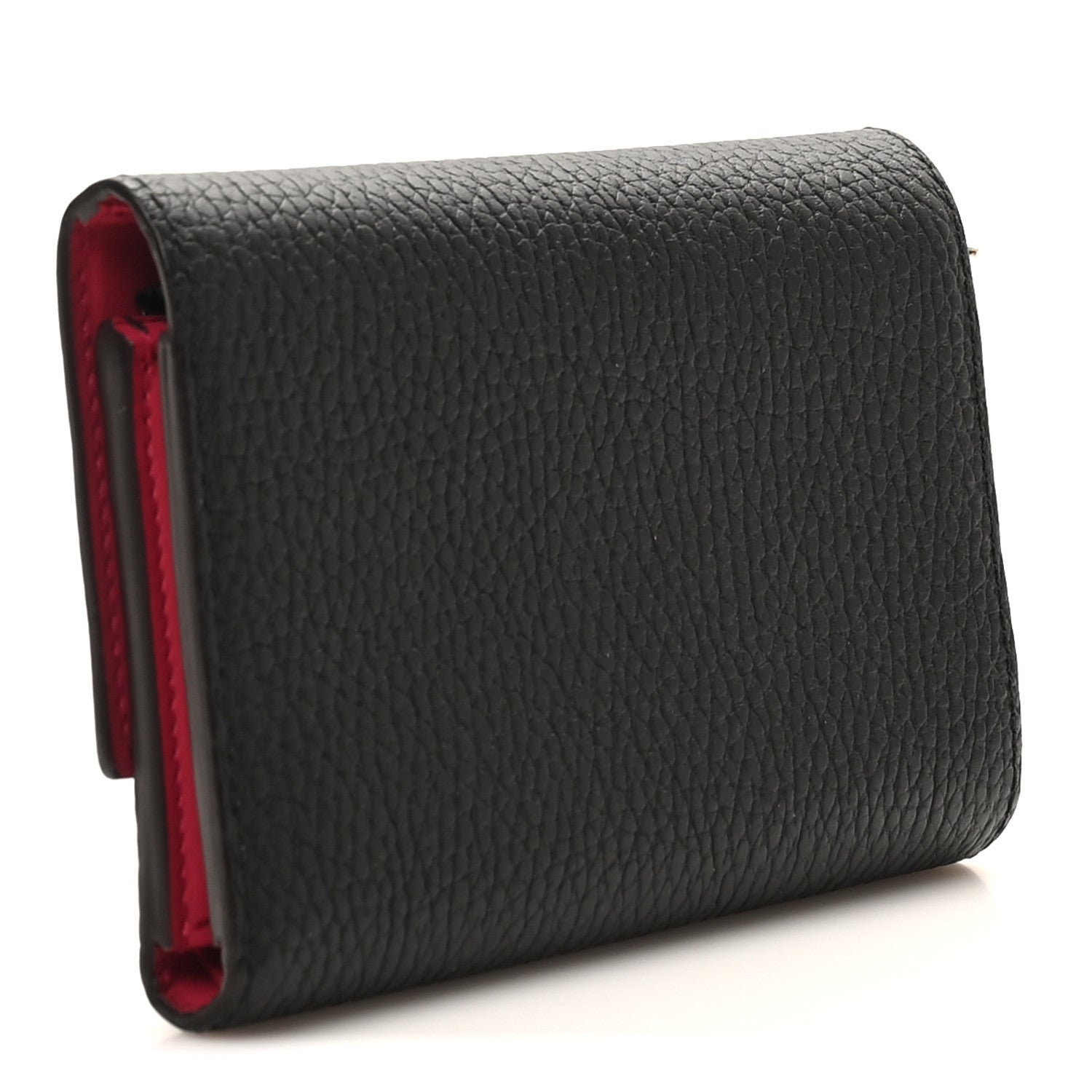 Louis Vuitton Taurillon Capucines Compact Wallet Black 3 of 8