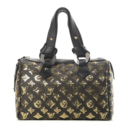 Louis Vuitton Monogram Sequins Eclipse Speedy 28 Gold 1 of 4