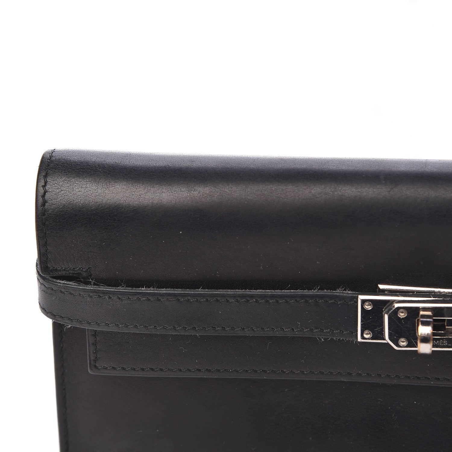 Hermes Box Kelly Longue Wallet Black 15 of 16