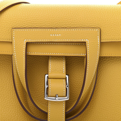 Hermes Taurillon Clemence Halzan 31 Jaune Ambre 15 of 16