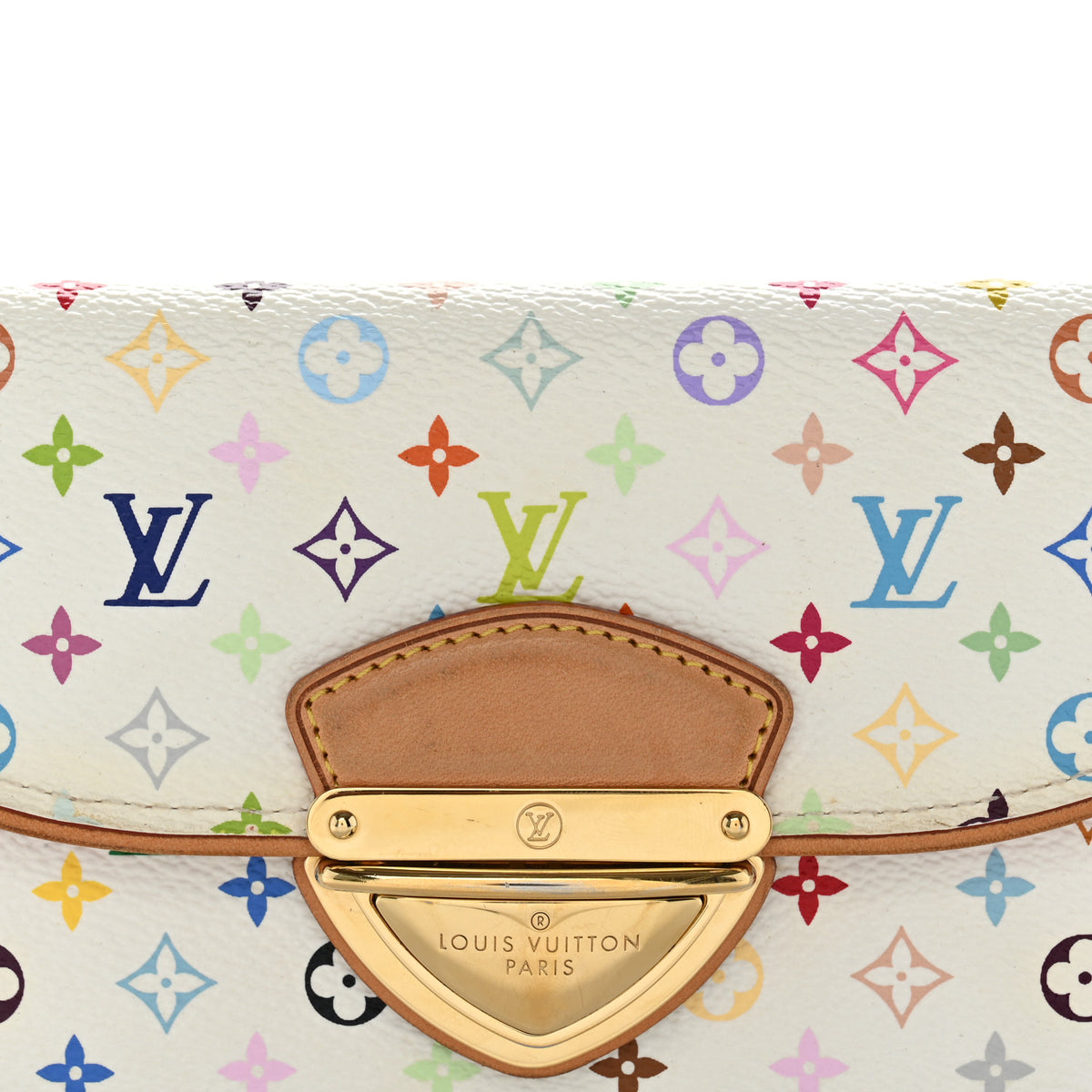 Monogram Multicolor Eugenie Wallet White Litchi