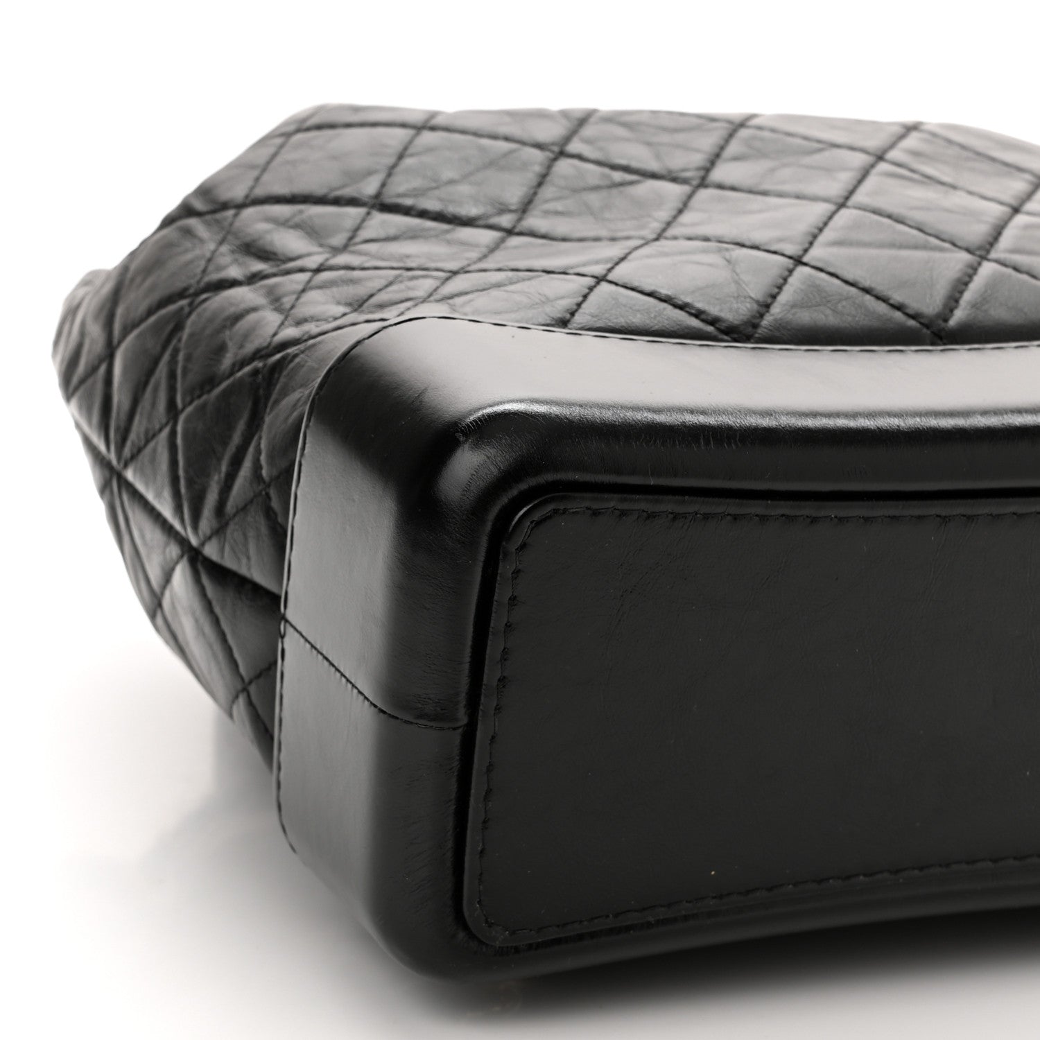 Chanel Aged Calfskin Quilted Gabrielle Backpack Black 9 of 10