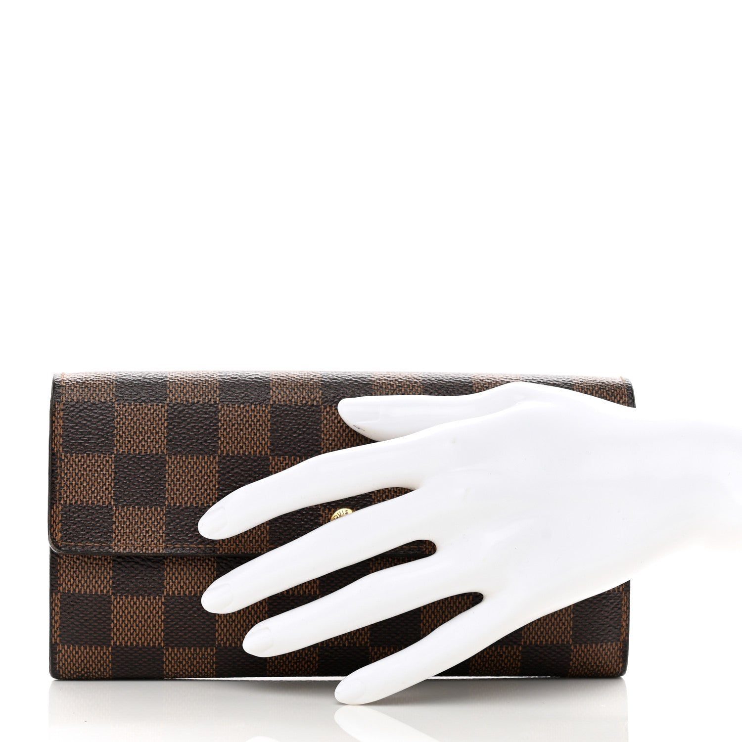 Louis Vuitton Damier Ebene Sarah Wallet 2 of 16
