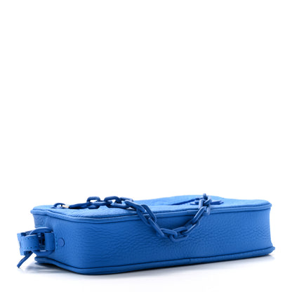 Louis Vuitton Taurillon Monogram Pochette Volga Blue 4 of 6