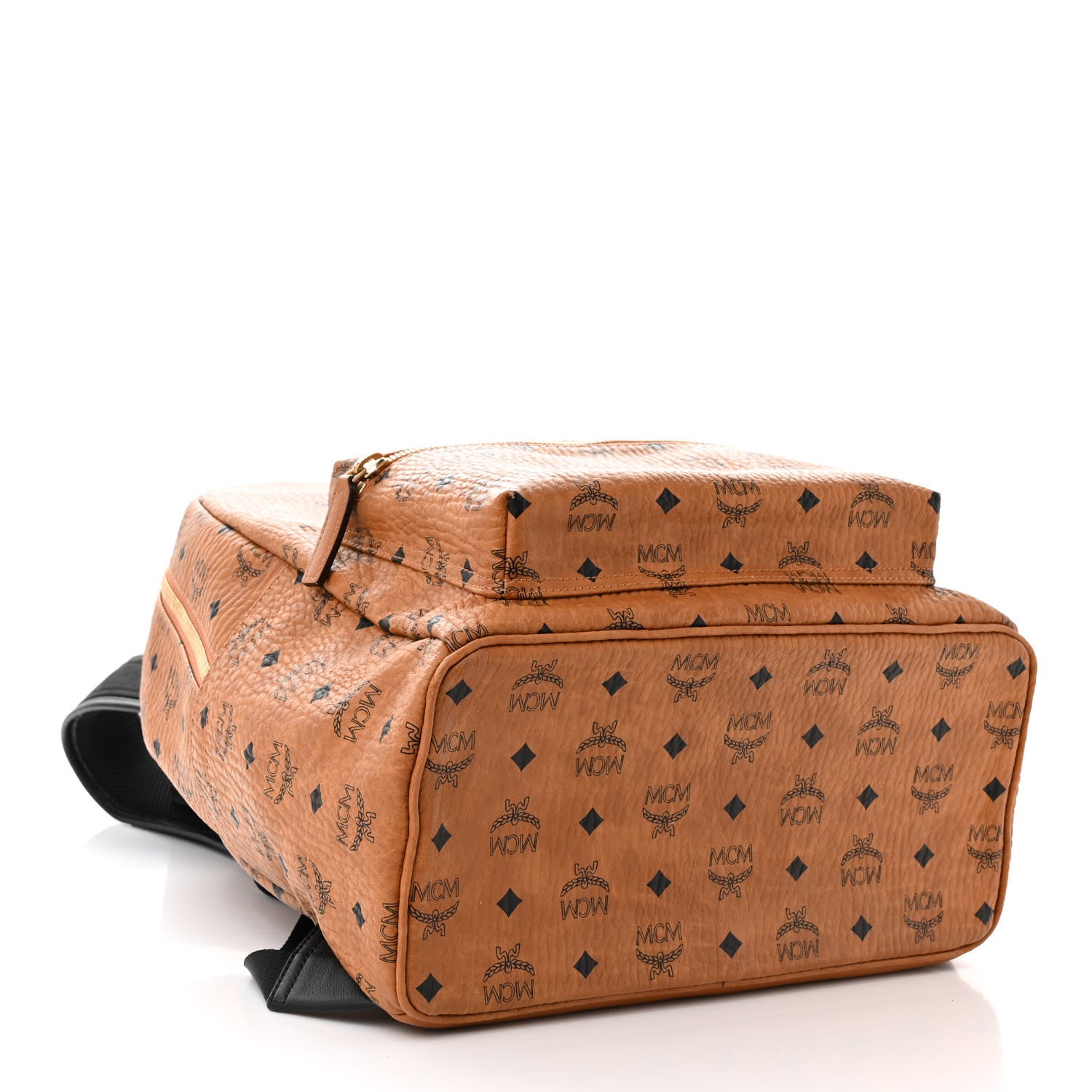 MCM Visetos Large Stark Backpack Cognac 4 of 10