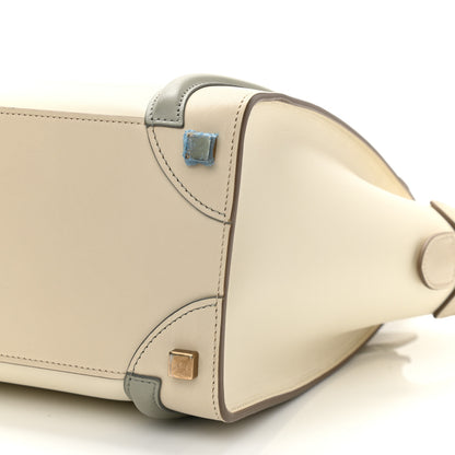 Celine Shiny Smooth Calfskin Micro Tri-Color Luggage Natural 10 of 12