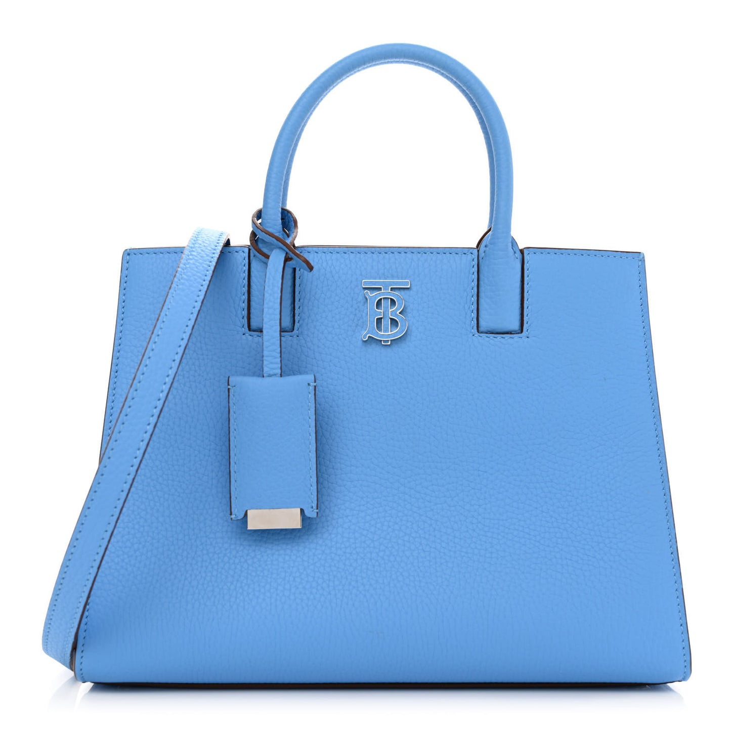 Grainy Calfskin Mini Frances Tote Bright Sky Blue