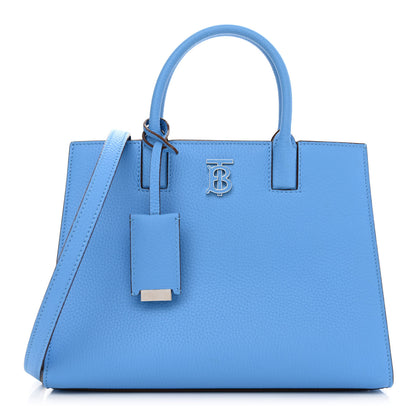 Burberry Grainy Calfskin Mini Frances Tote Bright Sky Blue 1 of 11