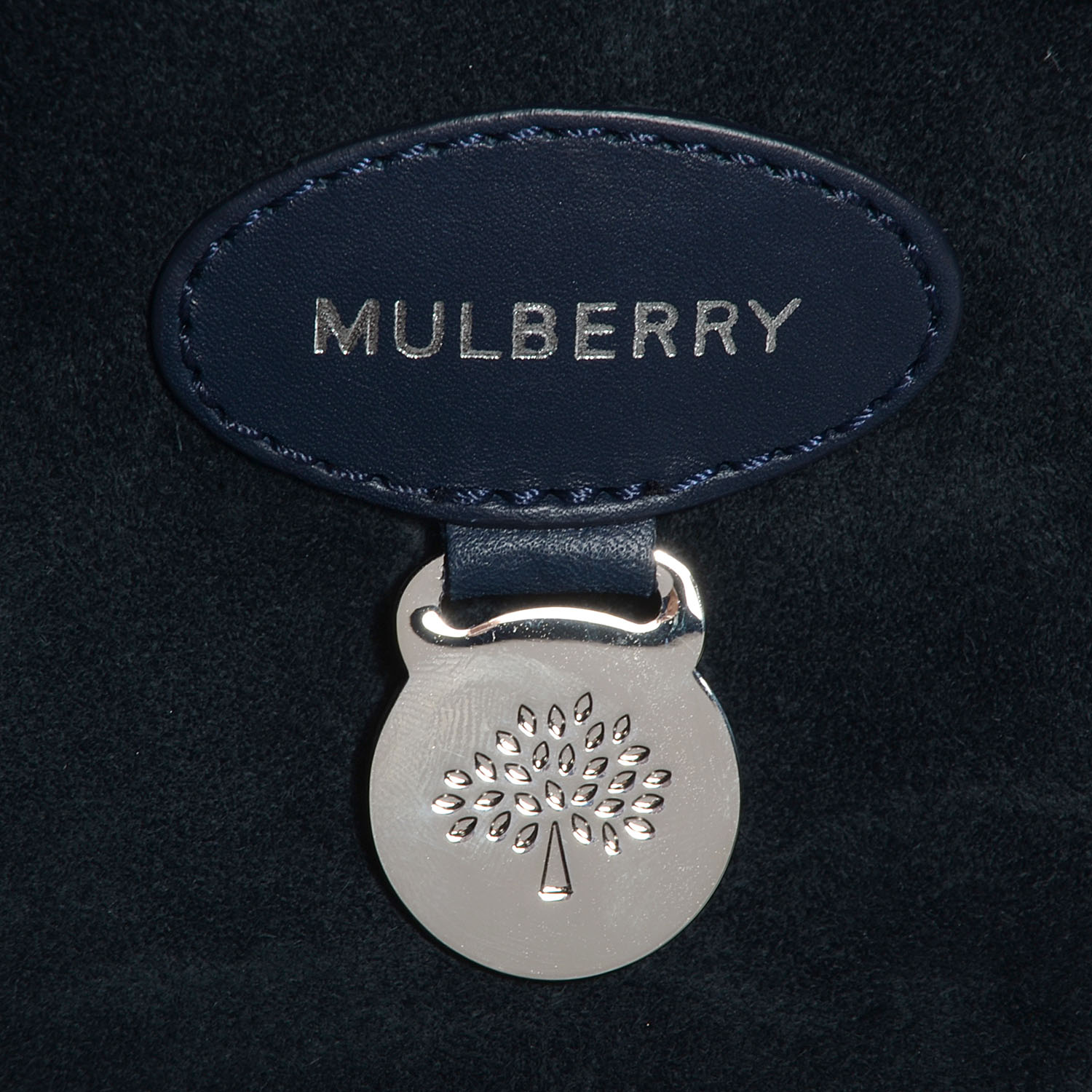 Mulberry Smooth Leather Bayswater Navy 8 of 12