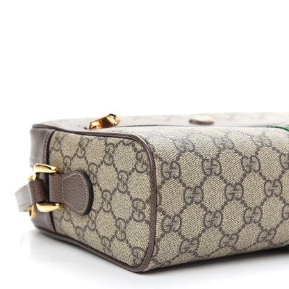 Gucci GG Supreme Monogram Web Small Ophidia Shoulder Bag Brown 8 of 9