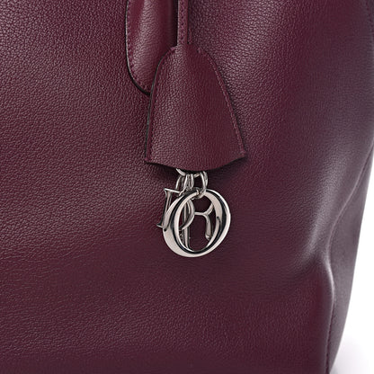 Christian Dior Supple Grained Calfskin Large Open Bar Tote Purple 11 of 11