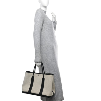 Hermes Buffle Skipper Toile Garden Party 36 MM Tote Black 2 of 10