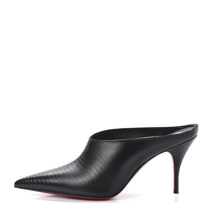 Christian Louboutin Calfskin Zarli Quart 80 Mules 38 Black 1 of 8
