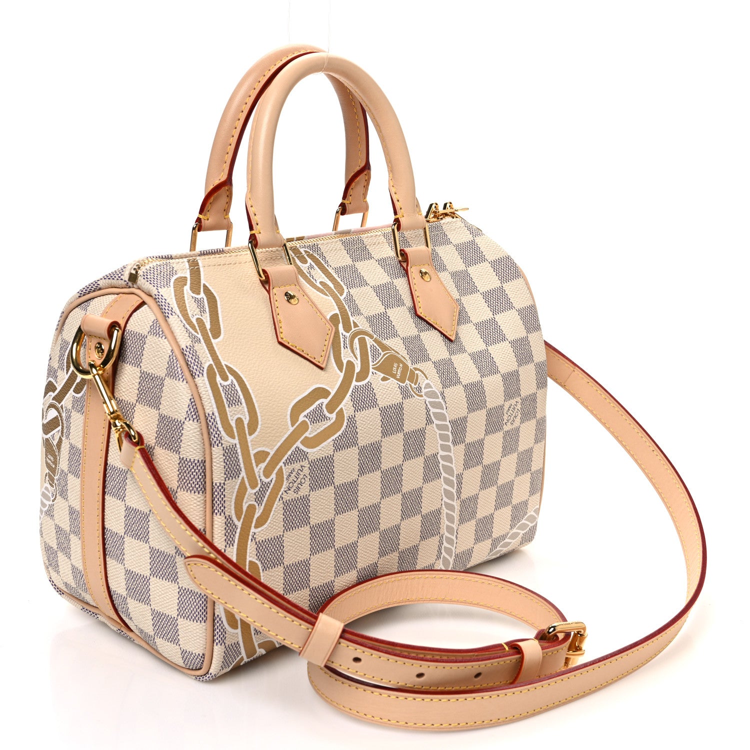 Louis Vuitton Damier Azur Nautical Speedy Bandouliere 25 3 of 9